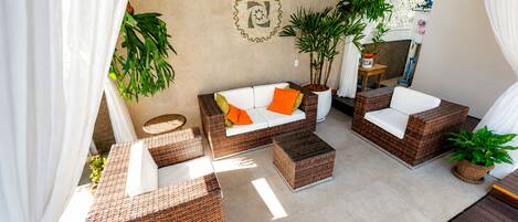 Deluxe House, Private Pool (Casa Estrela Rubi) | Terrace/patio