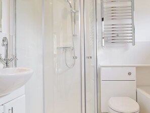 Hair dryer, towels