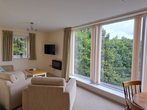 Smart TV, fireplace - Central Buxton apartment with scenic views and free parking (Buxton)