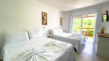 Quarto quádruplo, 1 quarto | Wi-Fi de cortesia, roupa de cama