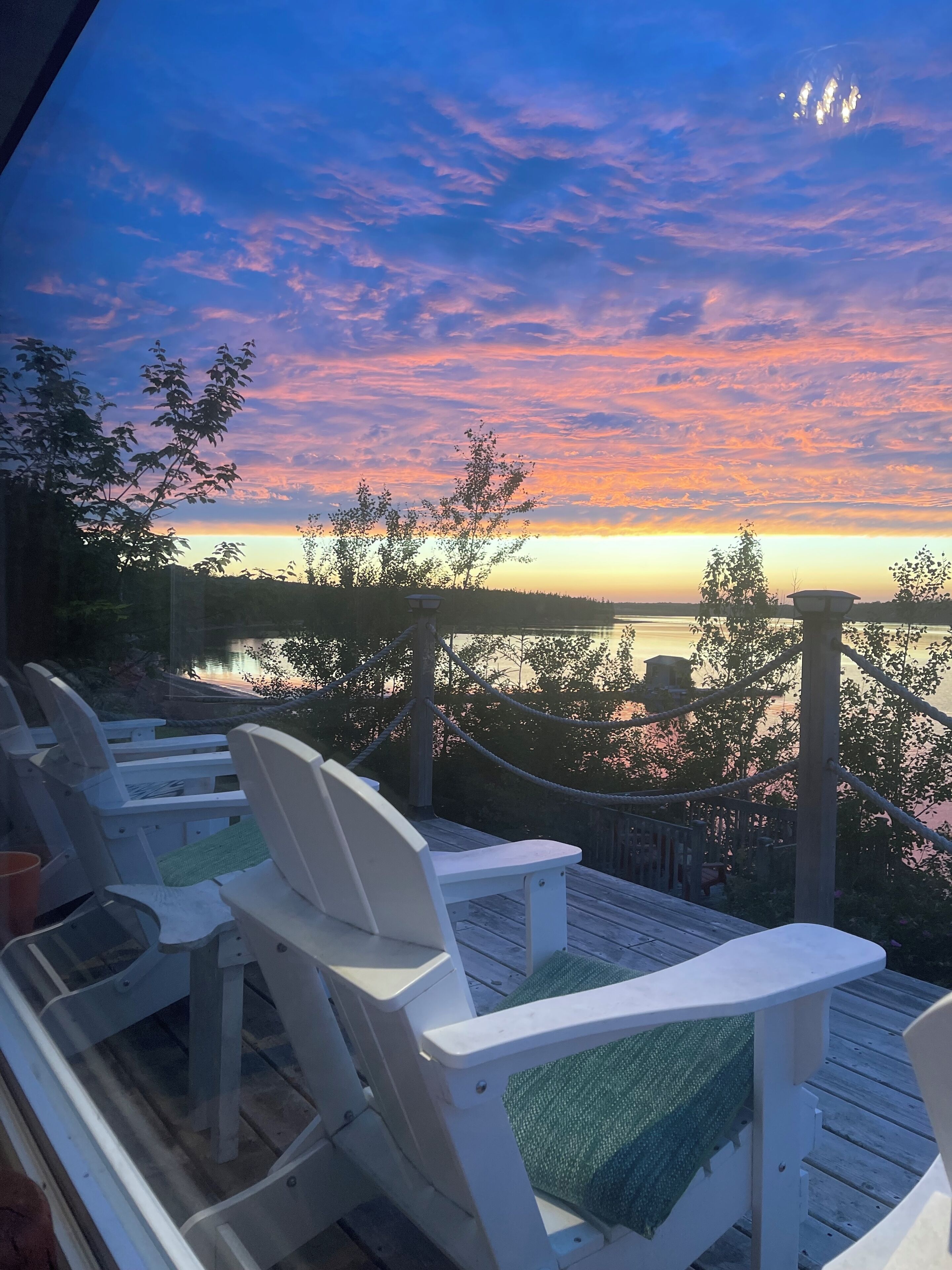 Sunset on the Boat House deck