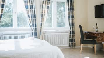 Roupas de cama antialérgicas, quartos à prova de som, Wi-Fi de cortesia