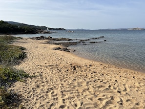 Plage, chaises longues, serviettes de plage