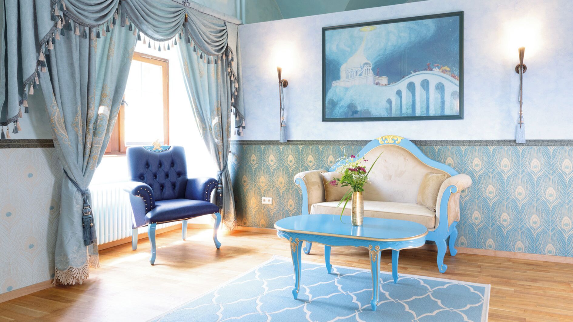 Suite – grand, hageutsikt | Oppholdsområde