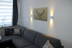 Fernseher, DVD-Player, Stereoanlage