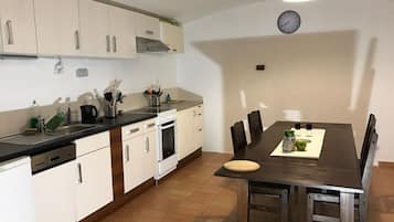 Apartment | Private kitchen | Fridge, microwave, oven, stovetop