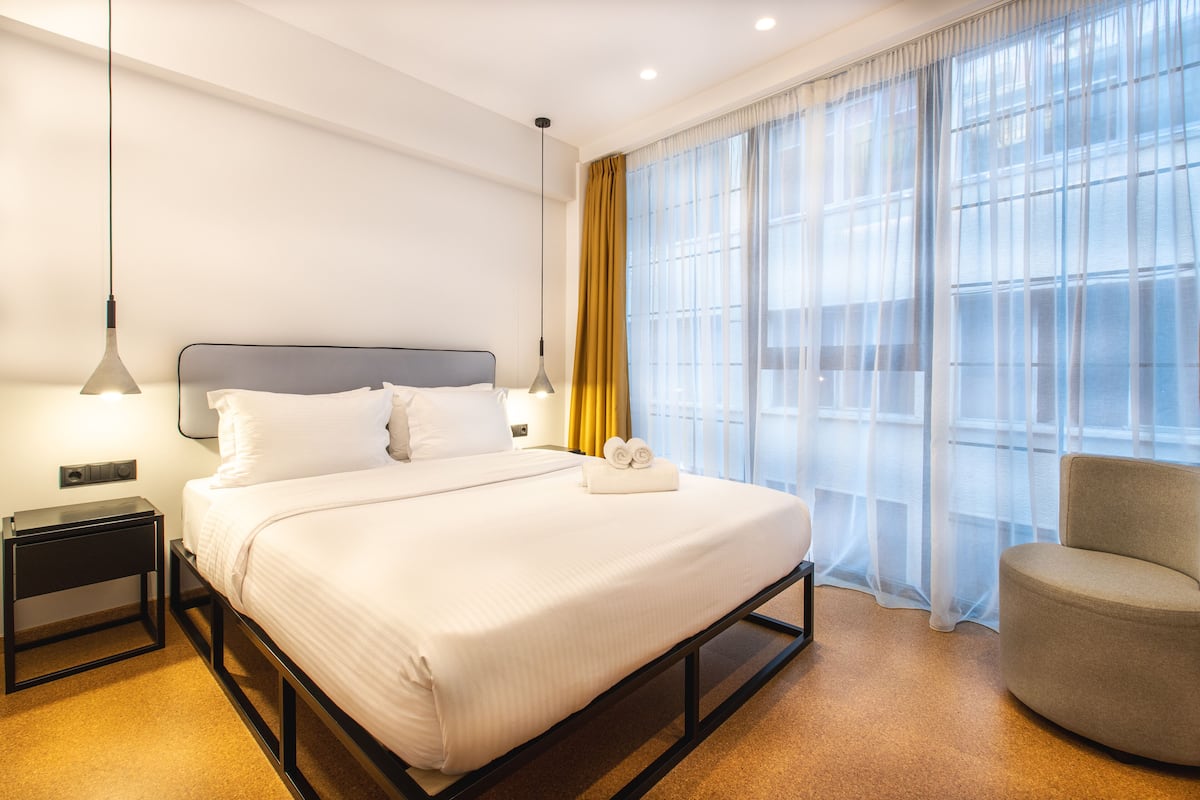 1 habitación, ropa de cama de alta calidad y colchones con pillow-top