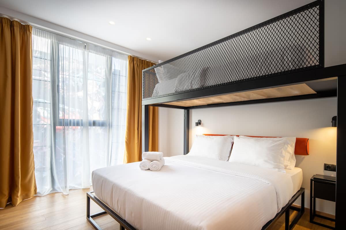 1 habitación, ropa de cama de alta calidad y colchones con pillow-top