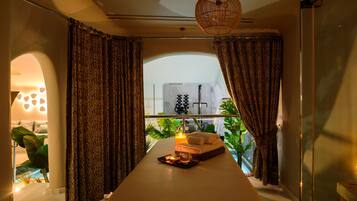 Couples treatment room(s), body treatments, hot stone massages