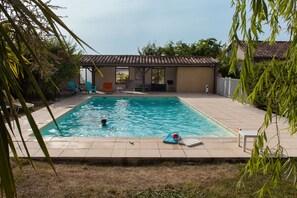 Una piscina riscaldata