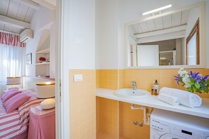 Shower, hair dryer