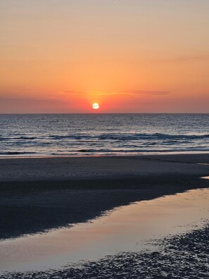 Beach nearby, sun-loungers