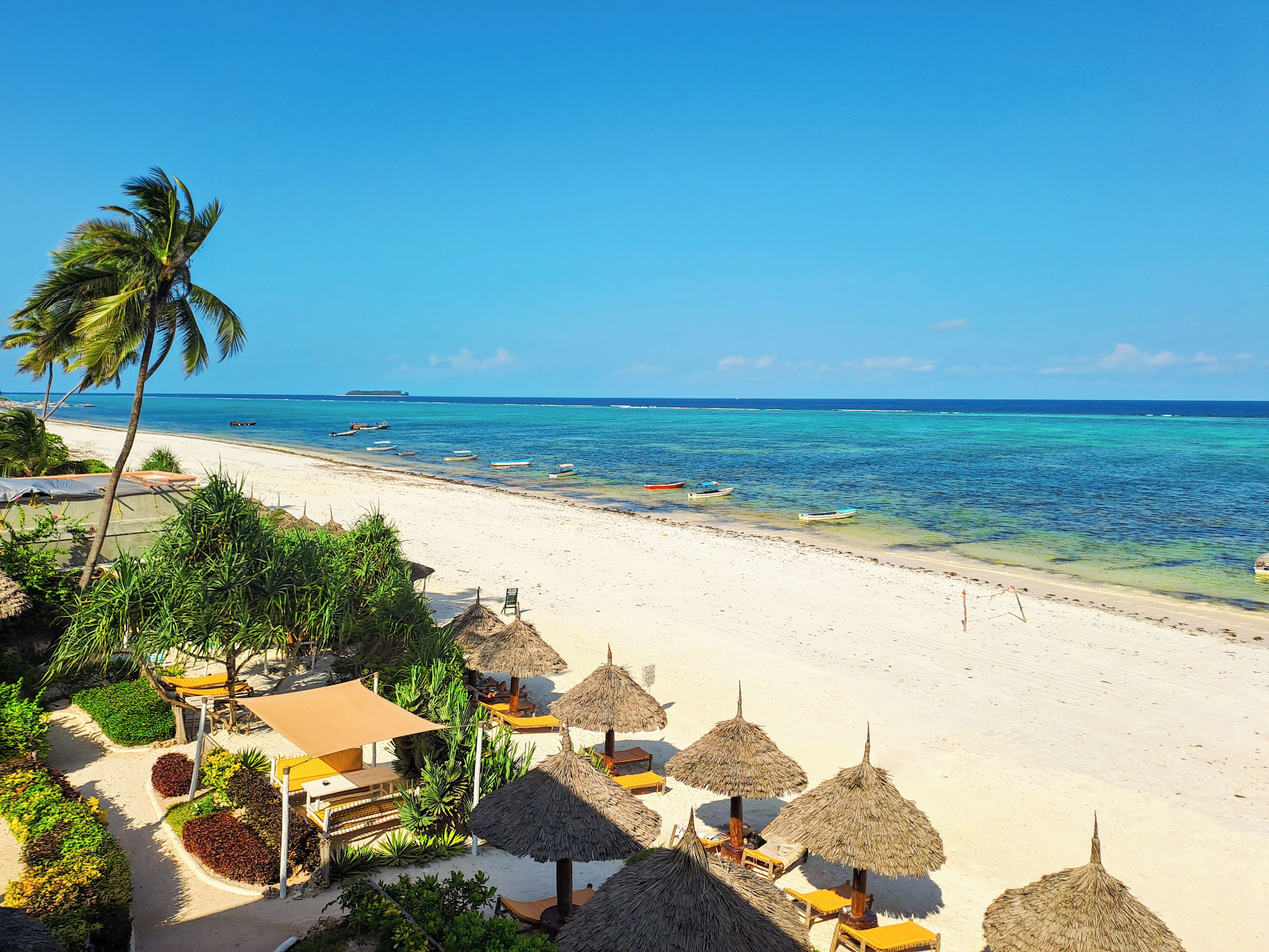Private beach, white sand