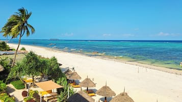 Private beach, white sand