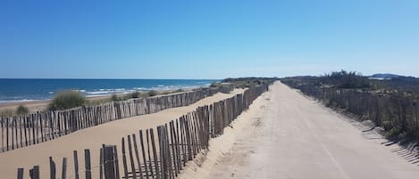 Beach nearby, beach towels