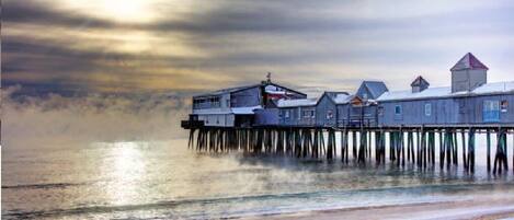 Plage à proximité, chaises longues