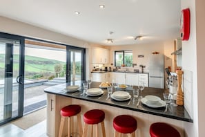 Microwave, oven, dishwasher, highchair