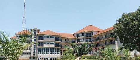 Voorkant van accommodatie