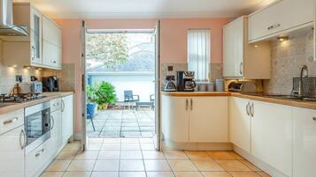 Microwave, oven, dishwasher, highchair