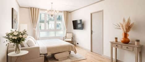2 bedrooms, iron/ironing board, WiFi, bed sheets