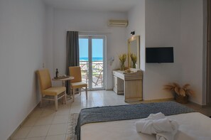 Comfort Double or Twin Room, Sea View | Laptop workspace, blackout drapes, iron/ironing board, free WiFi - Naiades Hotel by Estia (Hersonissos)