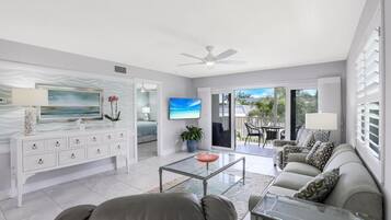 Condo, 1 King Bed (Inland condo with pool, spa, tennis a) | Living room