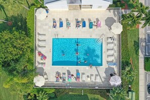 Condo, Multiple Beds (Oceangoing condo with pool and steps ) | Pool | A heated pool - Oceangoing Condo With Pool and Steps to Beach and Food (Marco Island)