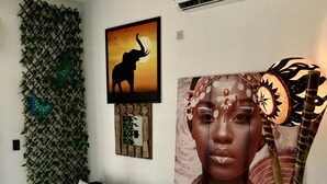 Standard Double Room (Africa) | Living area - Alfa Resort Troncones (Troncones)