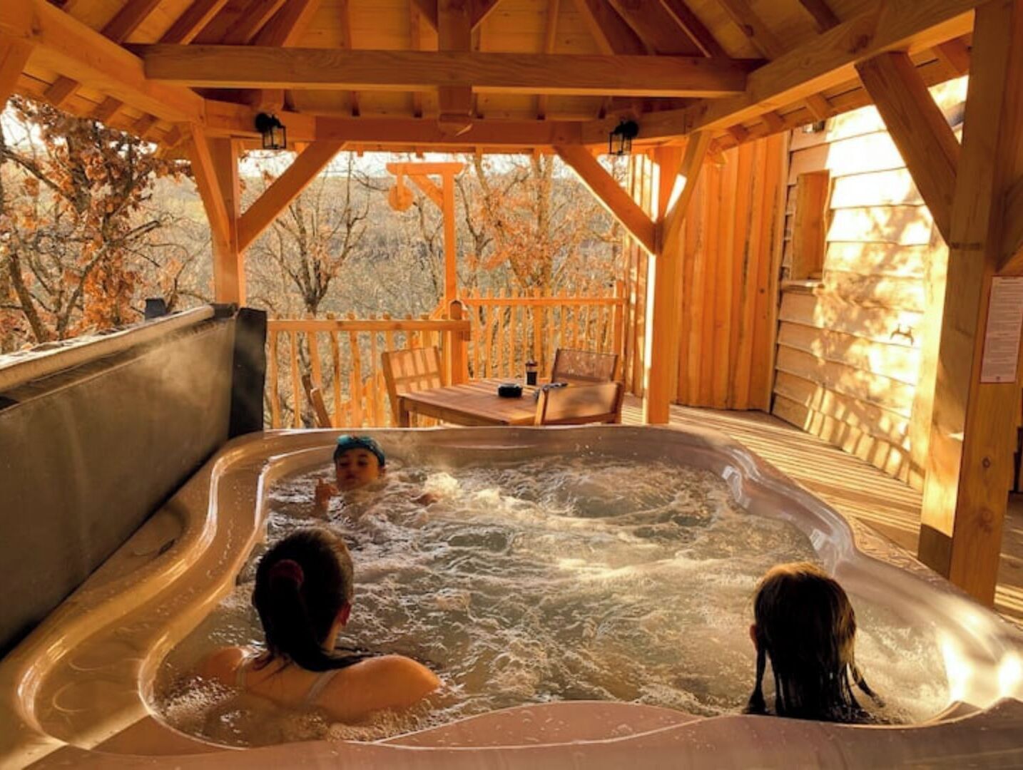 Idromassaggio all'aperto