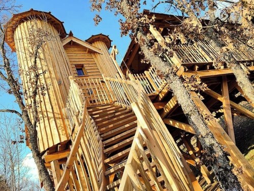 Cabane Château Luxe Avec Spa Aulteribe 2 à 4 Pers