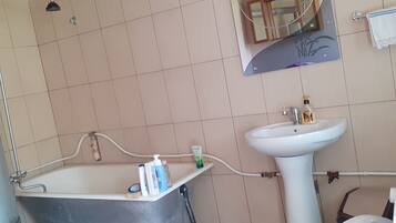 Combined shower/bathtub