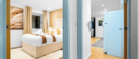 2 室のベッドルーム、アイロン / アイロン台、WiFi (無料)、ベッドシーツ