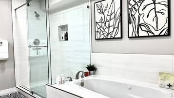Hair dryer, towels