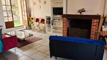 TV connectée, cheminée