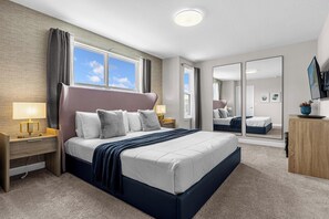 4 bedrooms, iron/ironing board, WiFi, bed sheets