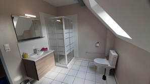 Shower, hair dryer, towels, soap - Beautiful apartment *** 4/6 people between Strasbourg and Obernai (Duttlenheim)