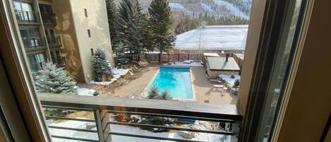 Condo, 1 Queen Bed, Pool View (#206 Vail International) | Balcony