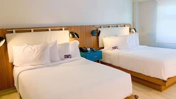 Room, 2 Double Beds, Non Smoking (Mobility Accessible, Roll In Shower) | Fitness facility