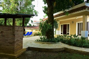 Terrace/patio - Cozy Villa 3 beds/2baths with pool and jacuzzi in SOSUA (Sosúa)