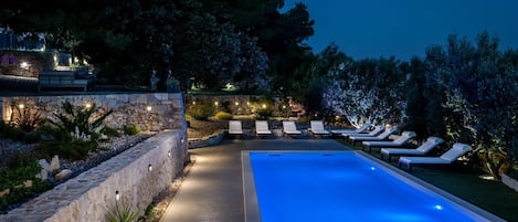 A heated pool