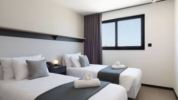 Superior appartement, 1 slaapkamer | 1 slaapkamer, lakens van Egyptisch katoen, luxe beddengoed