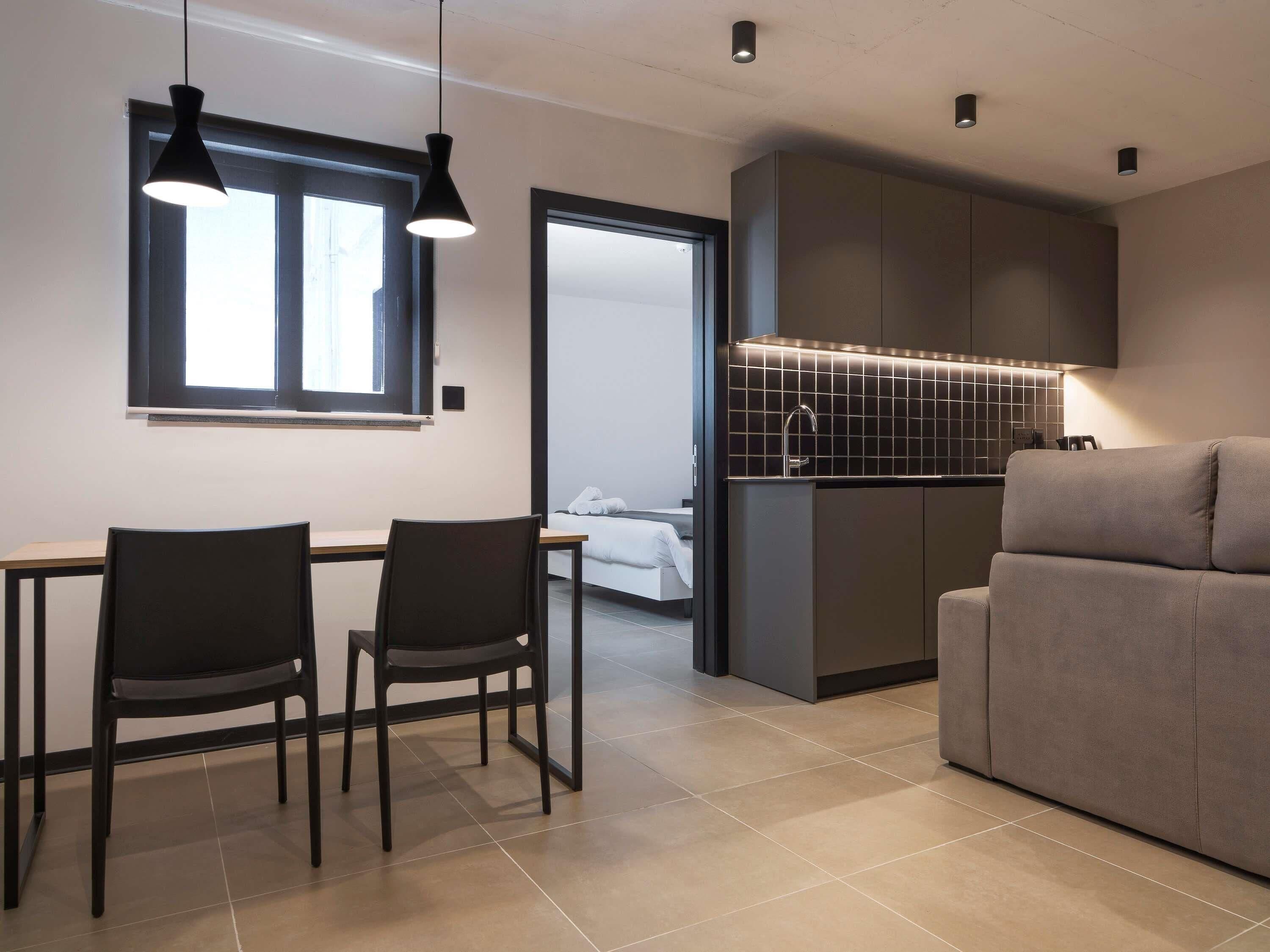 Apartment, 1 Bedroom | Living area | 42-inch Smart TV with satellite channels, TV, Netflix