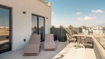 Penthouse (2 people) | 1 slaapkamer, lakens van Egyptisch katoen, luxe beddengoed