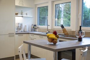 Kühlschrank, Ofen, Herdplatte, Geschirrspüler