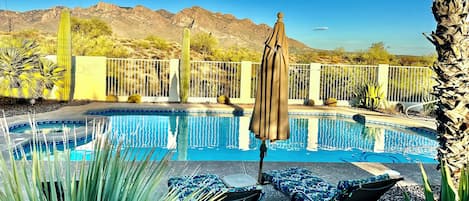 Una piscina riscaldata