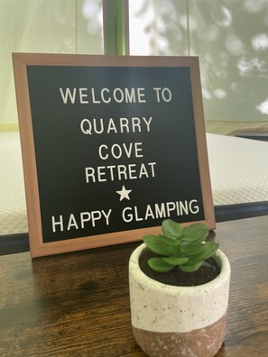 Interior detail - Lakefront Glamping Resort Cherokee Lake Tennessee Site 2 (Mooresburg)