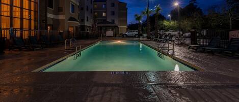 A heated pool