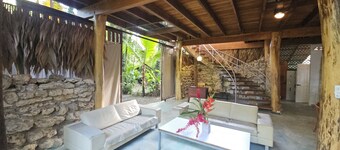 
Private natural house, bungalow 
seafront paradise, Jungle, lots of animals! 