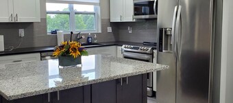 Spacious 3-bedroom home, off I-64 & 35, sleeps 11