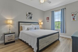 King Bedroom with Large Walk In Closet and Attached Bathroom